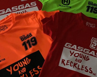 Custom Race Jersey Tee's - Kids & Adult sizes - cool T - Get your name Number and sponsors printed up. Motocross racing dirtbikes BMX MTB