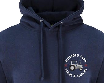 Potsford Farm Embroidered Hoodie - Caring & Growing