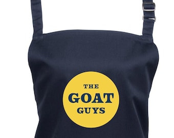 The Goat Guys Navy Apron with pockets - Potsford Farm