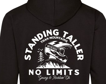 No Limits Hoodie - Motorsport inspired apparel - Moto MX Motocross Dirt Bikes Racing Motorbikes