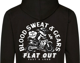 Blood Sweat & Gears Reckless Racers Hoodies - Motorsport Inspired Apparel - Dirtbikes Bikes motobikes motocross mx moto apparel  racing