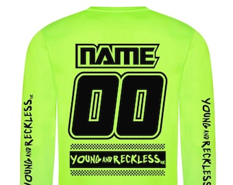 Custom Race Jerseys - the Long Sleeve Cool T - Get Your Name