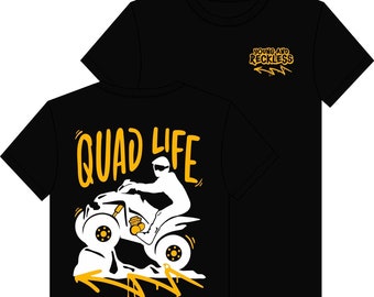 Quad Life T-Shirt design - Young and Reckless UK - quads quad bikes atv Racing Tees
