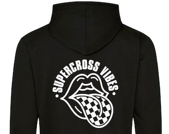 Supercross Vibes printed Hoodie - motorsport inspired apparel - motocross moto quadbikes bikes motorsports youth MX apparel dirt bikes