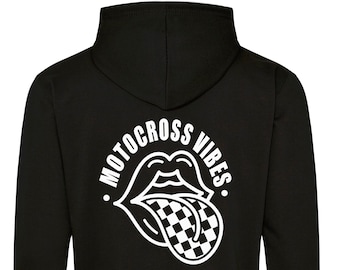 Motocross Vibes printed Hoodie - motorsport inspired apparel - motocross moto quadbikes bikes motorsports youth MX apparel dirt bikes