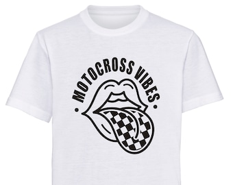 Motocross Vibes  printed t shirt - motorsport inspired apparel - moto motocross motorsports racing  bikes dirtbikes supercross