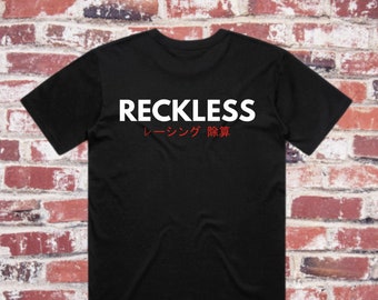 Reckless Racing Division - 3 colour options - motorsports - action sports - racing tees - t-shrit