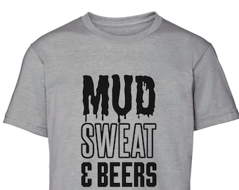 Mud sweat and beers adult t shirt - motorsport inspired apparel - motocross moto sport apparel bikes girls quadbikes