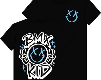 BMX Kid T-Shirt design - Young and Reckless UK - BMX rider bike racing Tees