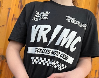 2024 YR - MC  Team Tee - Reckless Moto Crew - Action Sports inspired apparel - dirt bikes motocross supercross racing Team Shirt
