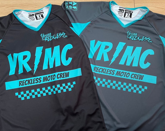 Featured listing image: 2023 YR-MC Team Jersey - Reckless Moto Crew - Action Sports inspired apparel - dirt bikes motocross supercross racing Team Shirt