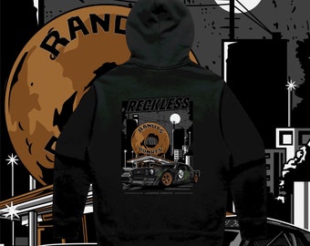KB43VER FAN ART Hoodie, Randy's Donuts, RIP Ken Block, Gift Idea For Ken Block Fans, los angeles gymkhana 7