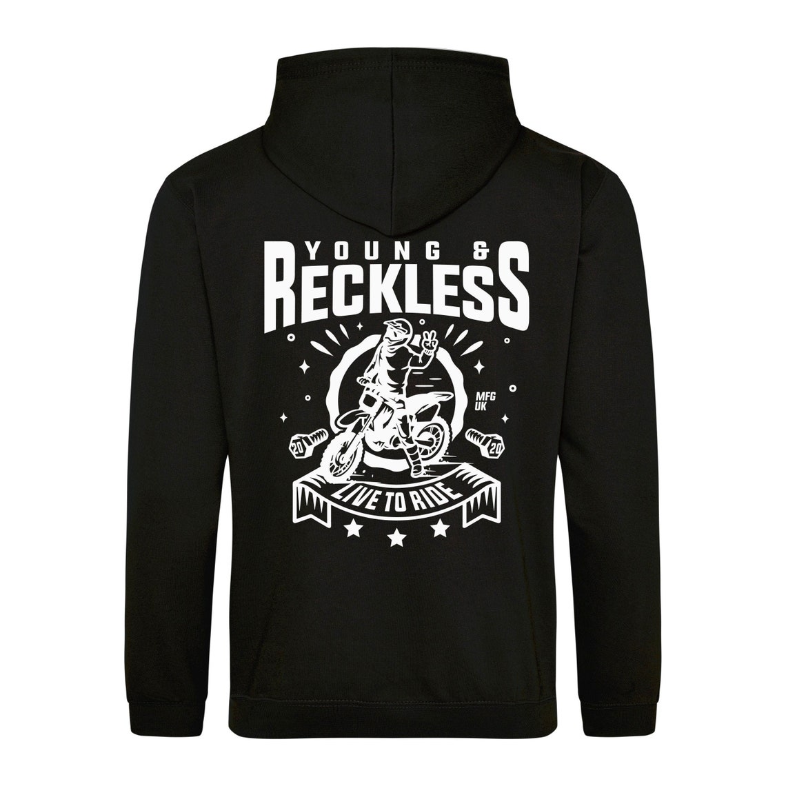 green young and reckless hoodie