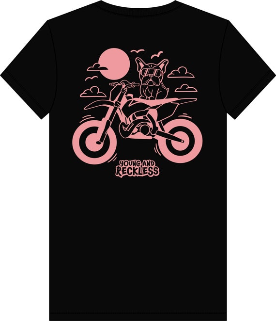 Diseno de camiseta para perros y motos de cross motos de cross britanicas jovenes e imprudentes Moto Motocross Supercross motociclismo Camisetas de carreras Etsy Espana