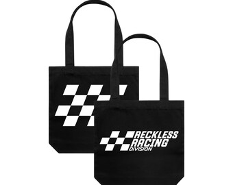 Cotton shopper long handle tote bag - Reckless Racing Division - Shopping - Accessories - motorsports - action sports