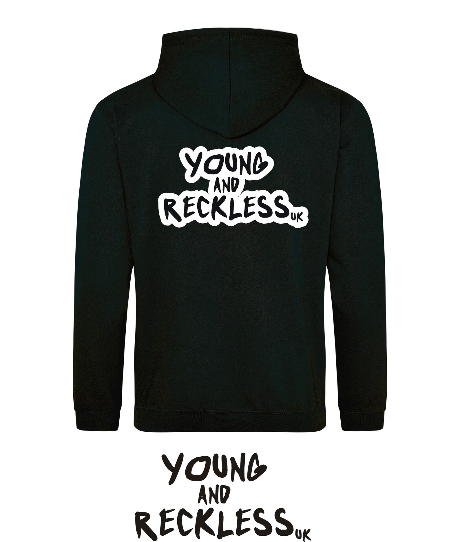green young and reckless hoodie