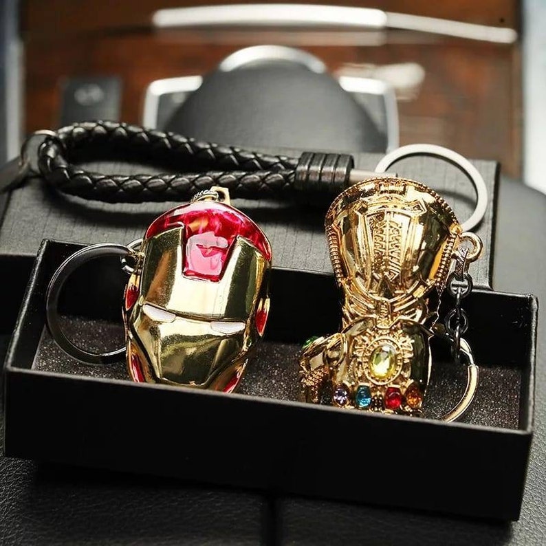 premium addition Thanos/'s powerful gauntlet and The head of iron man