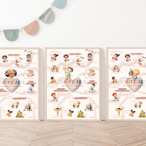Kinderposter | Schatzkarte | Ressourcen | Postkarte | DIN A6/4/3