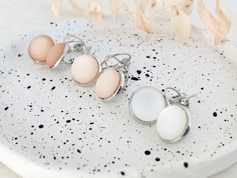 hanging earrings colored stone Earrings