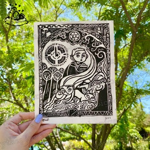 The Book of Kells TSOK Hand Stamped Art Print