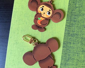 チェブラーシカ、バッジ、漫画キャラクター、ヴィンテージ コレクター