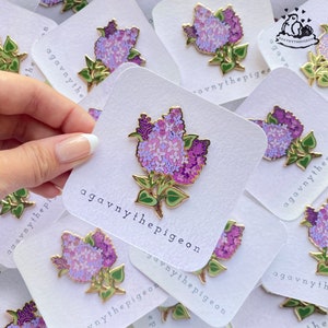 Lilac Enamel Pin