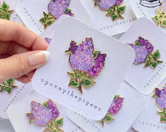 Lilac Enamel Pin