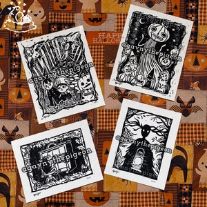 Over The Garden Wall Hand gestempelter Kunstdruck Pack