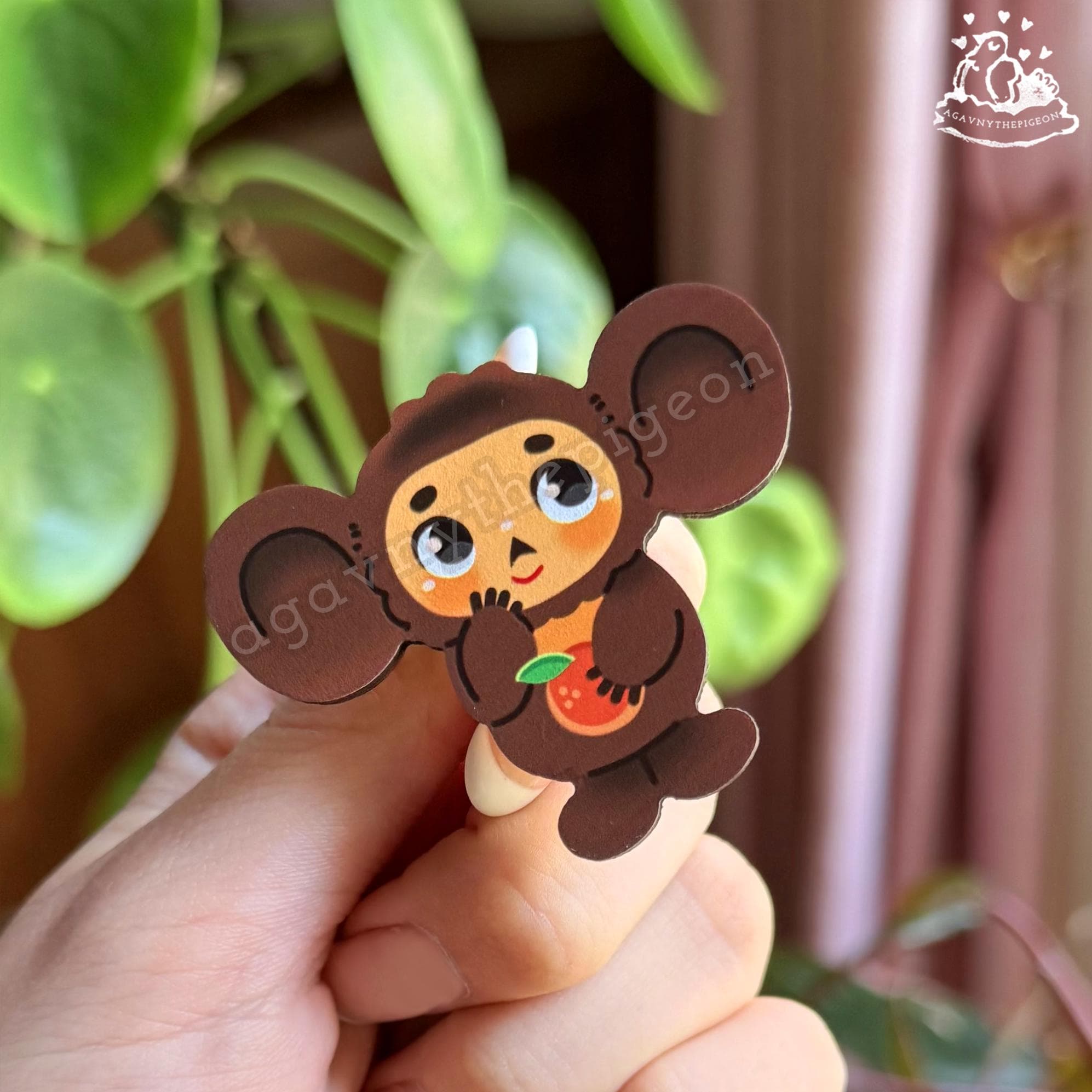チェブラーシカの木製ピン - Etsy 日本