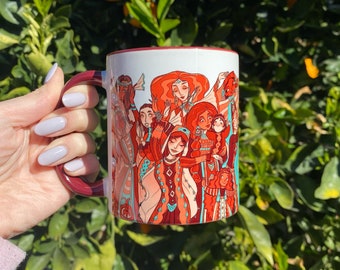 Qef armenio 11 oz Tazas coloridas