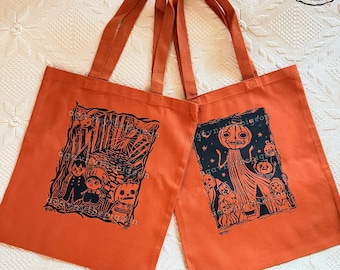 Sac fourre-tout double face en coton OTGW Automne Harvest Over the Garden Wall