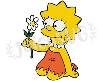 Lisa Simpson Svg Etsy