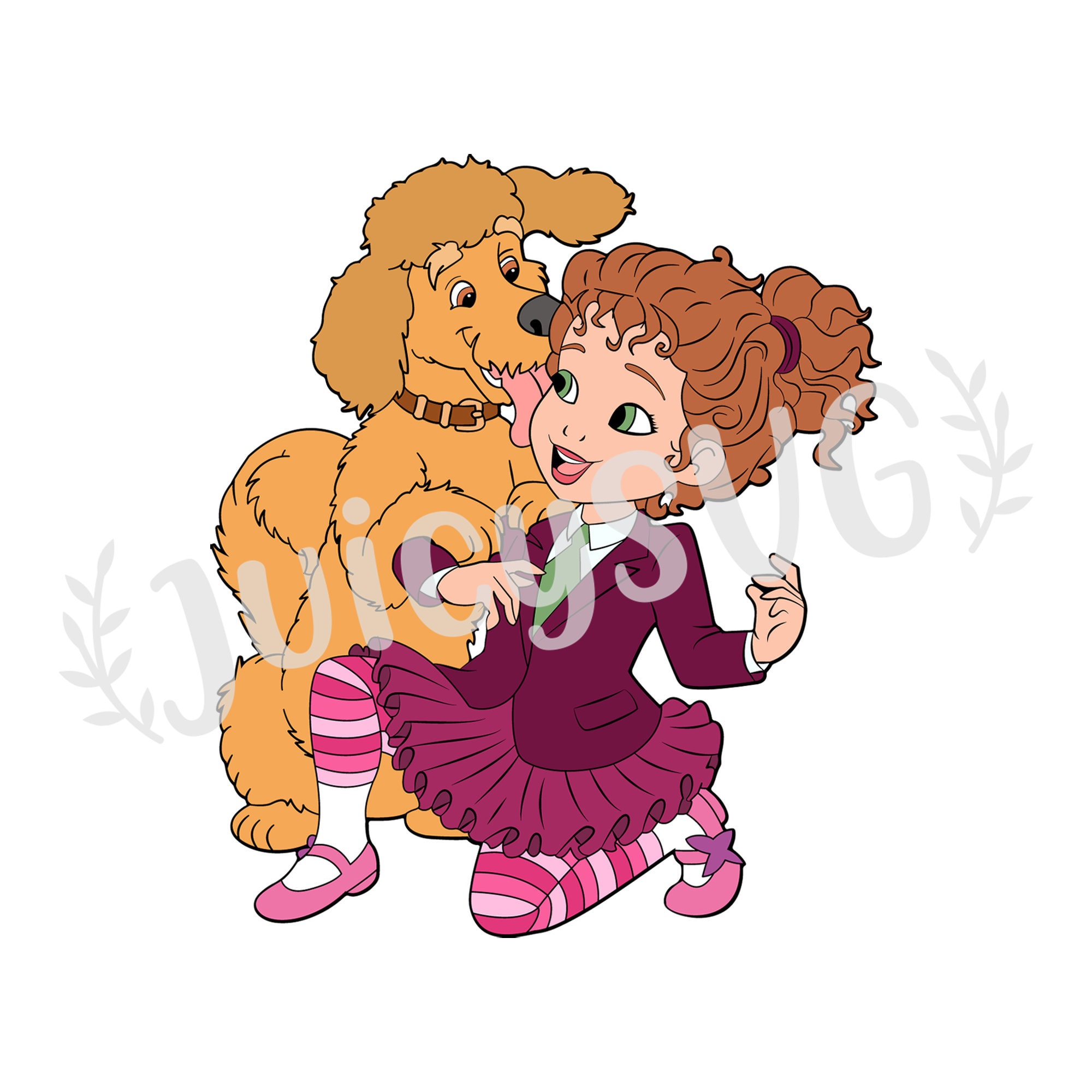 Fancy Nancy And Frenchy Layered SVG Cricut Cut File Etsy