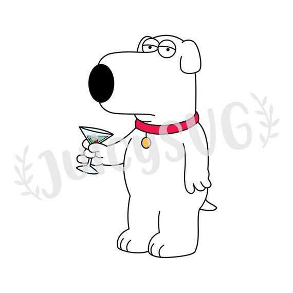 Download Brian Griffin Family Guy Layered Svg Cricut Cut File Etsy