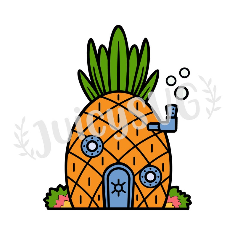 Download Spongebob's House SVG Cricut Cut File Digital File | Etsy