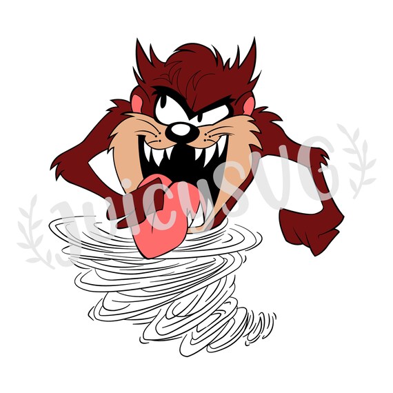 Taz The Tasmanian Devil SVG Cricut Cut File Digital File | Etsy
