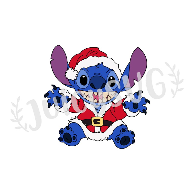 Stitch Christmas Lilo And Stitch SVG Cricut Cut File | Etsy