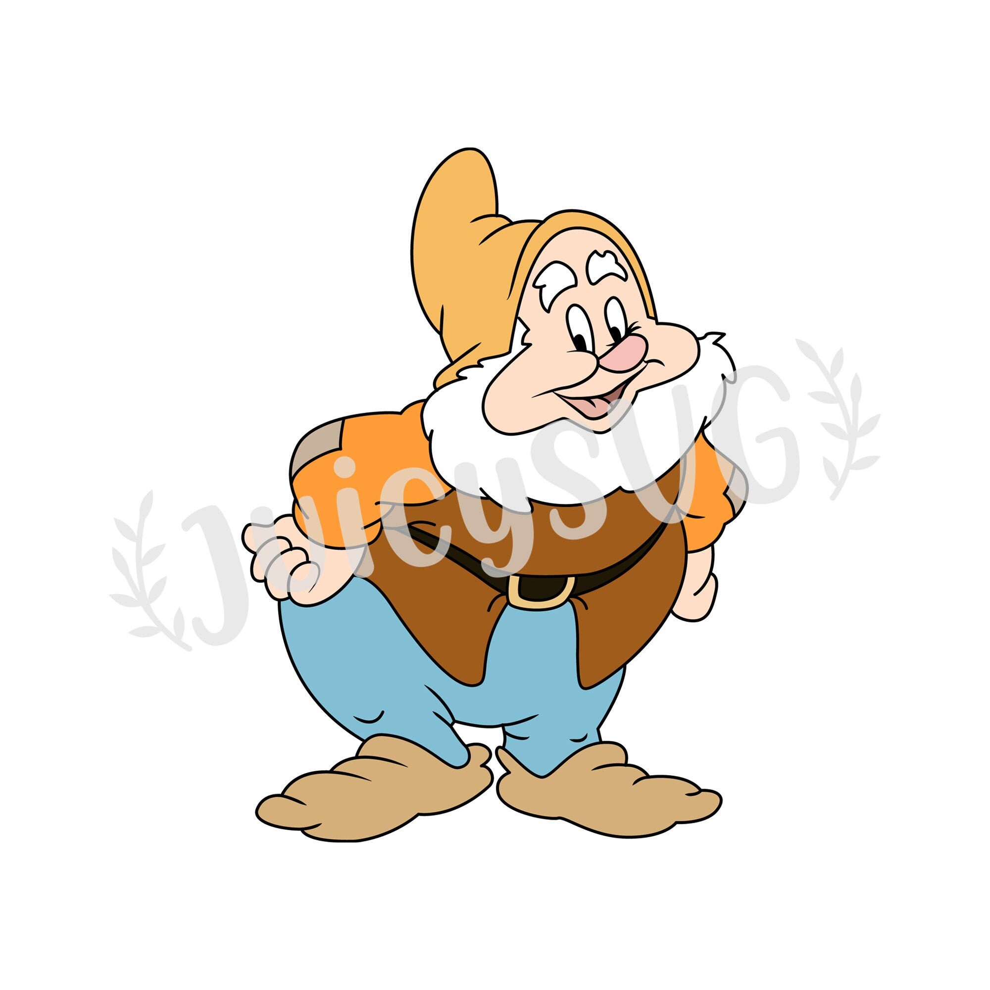 Happy Dwarf Layered SVG Cricut Cut File Digital File | Etsy