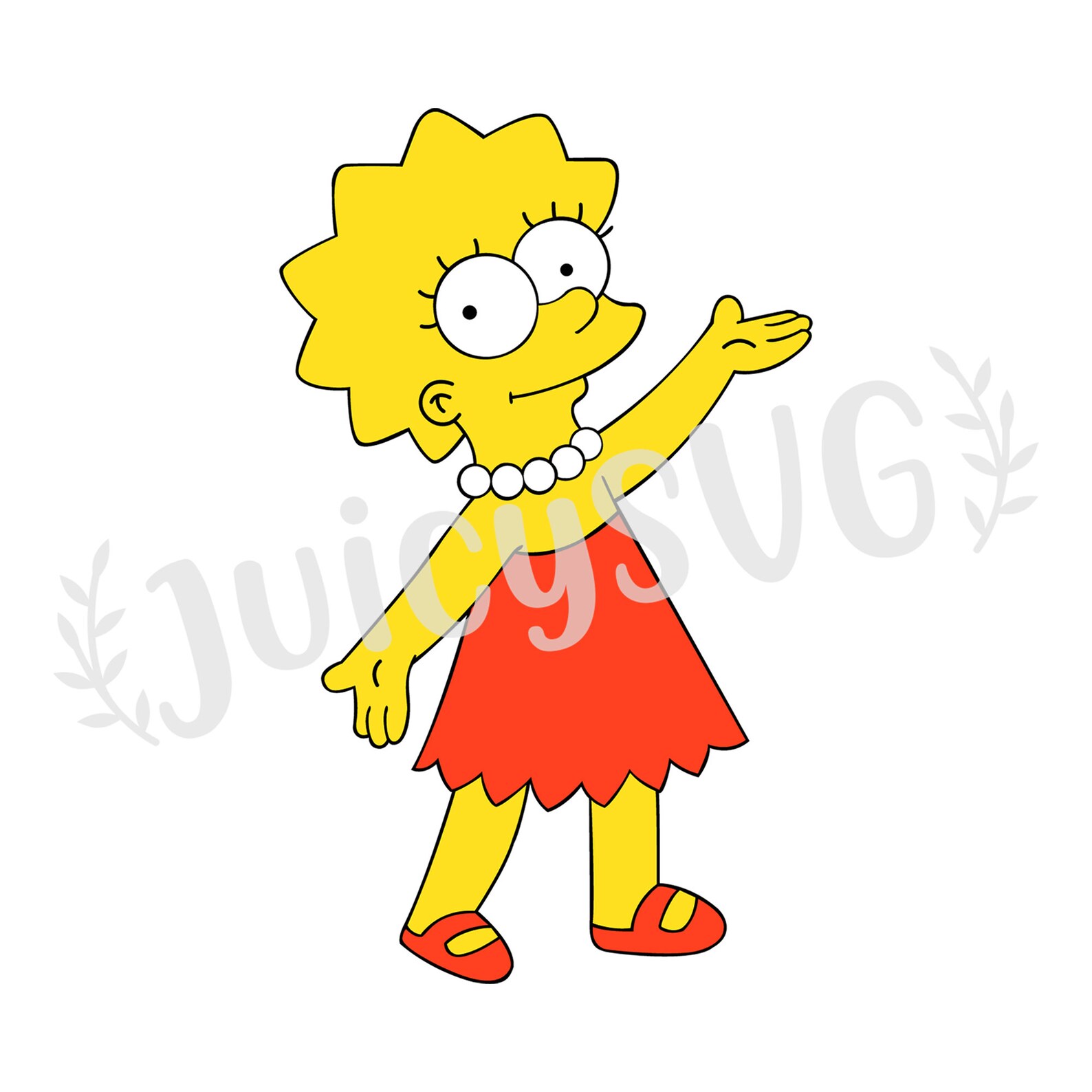 Lisa Simpson The Simpsons SVG Cricut Cut File Digital | Etsy