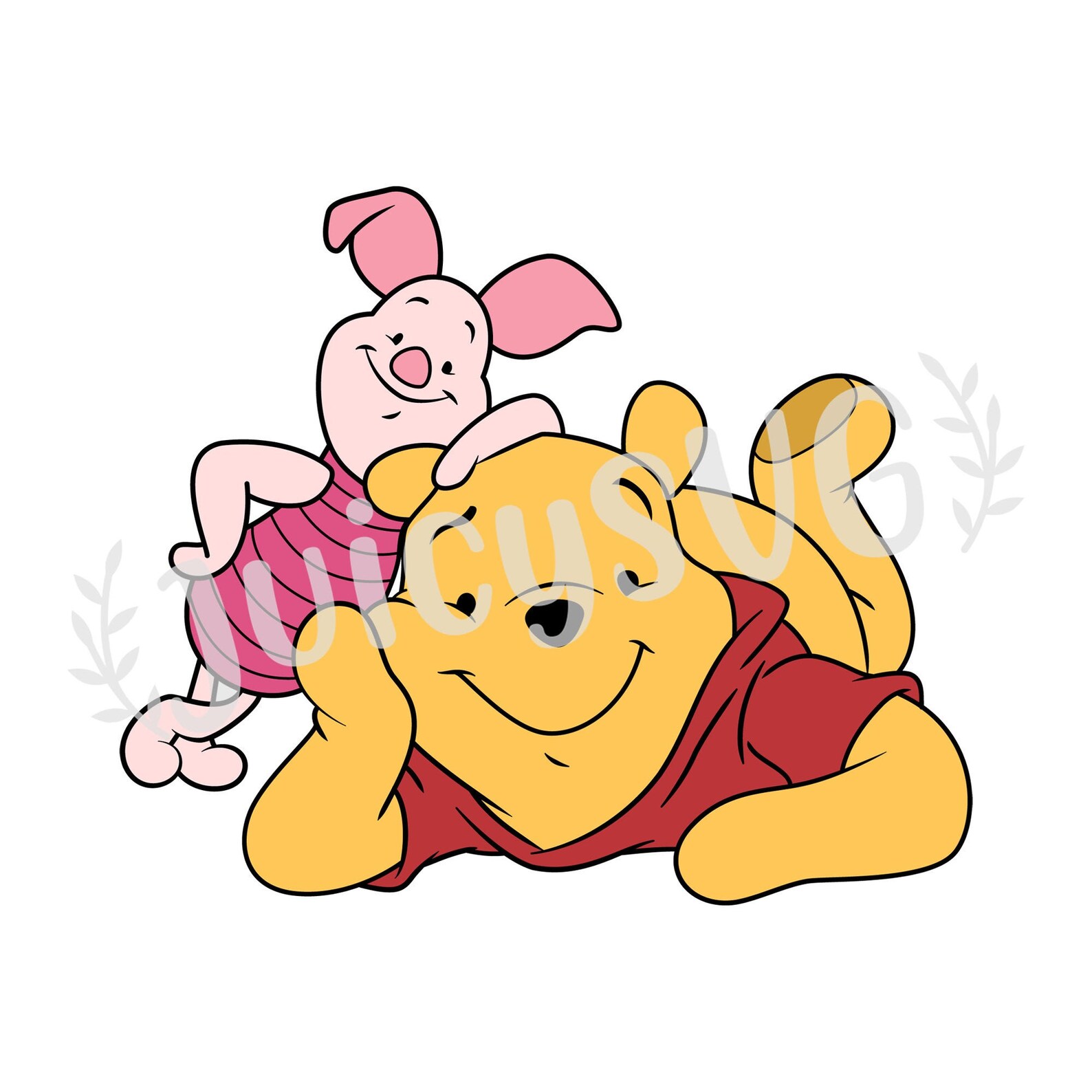Winnie Pooh und Ferkel Lagen SVG Cricut Friendly Cut Datei Etsy