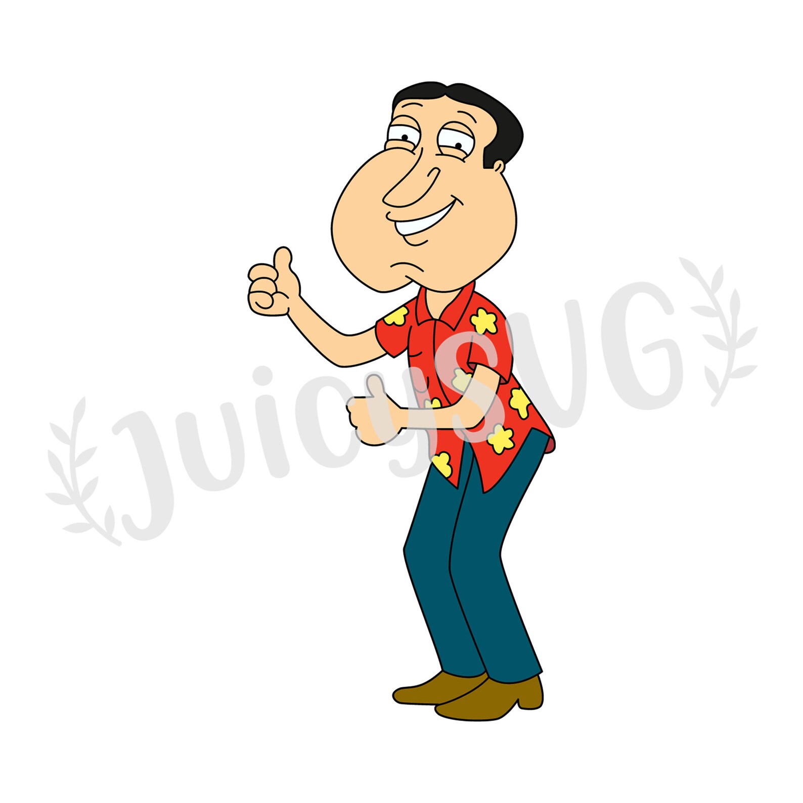 Download Glenn Quagmire Family Guy Layered SVG Cricut Cut File | Etsy