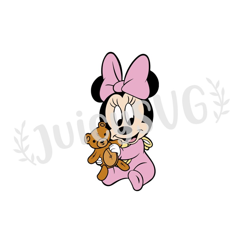 Download Baby Minnie Mouse SVG Cricut Cut File Digital File | Etsy