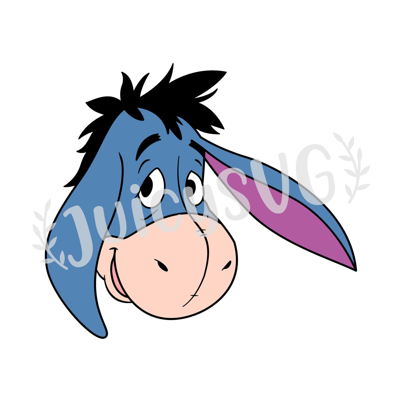 Eeyore Head Winnie Pooh Layered SVG Cricut Cut File | Etsy