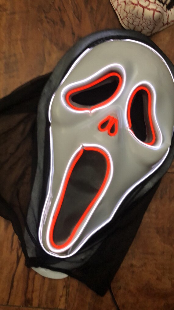 El Wire Mask LED Halloween SCREAM costumes | Etsy