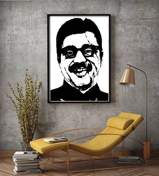 Anbe Sivam Kamal Hassan Stencil Art Printable Wall Decor - Etsy UK