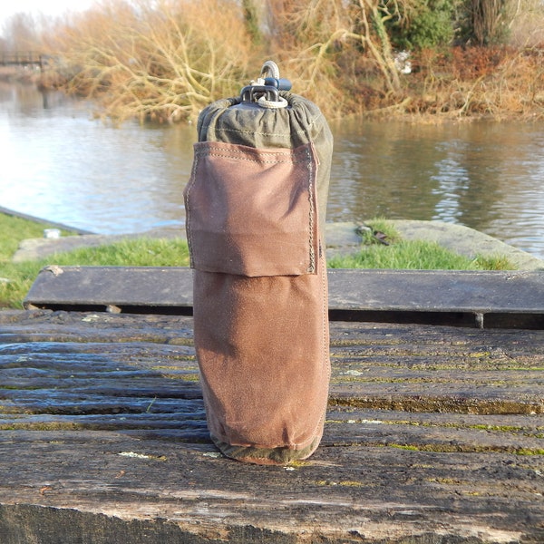 A.S Woodworks - Nalgene large mouth sac à bouteilles de 1l avec poche de rangement supplémentaire.