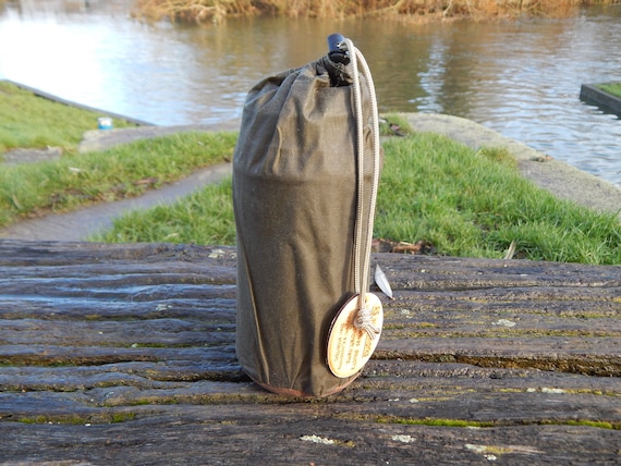 Nalgene Bottle Bag 1L, Wide Mouth Bottle bushcraft, Waxed Canvas A.S  Woodworks 