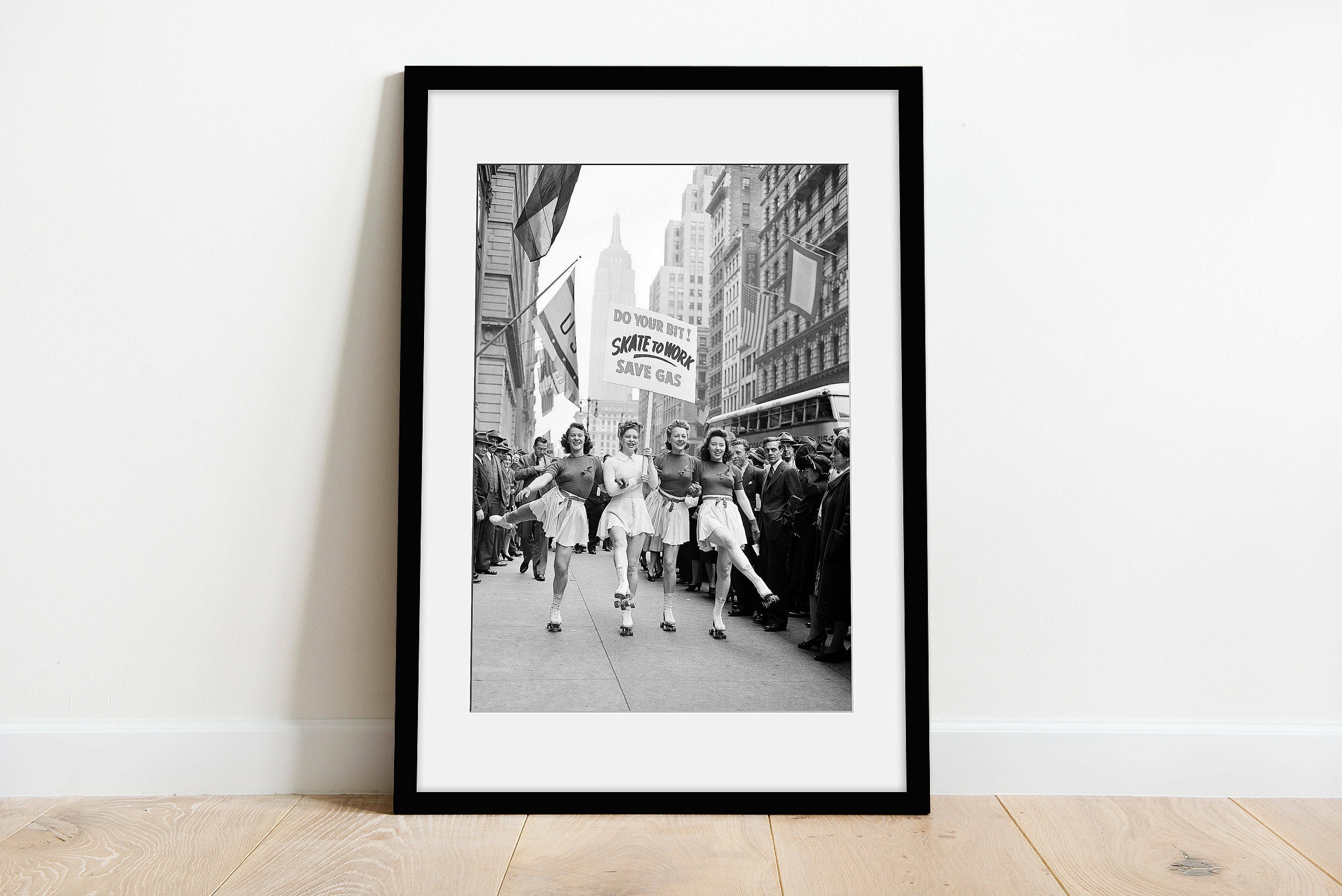 Vintage Black and White Posters Mounted & Framed Print Etsy