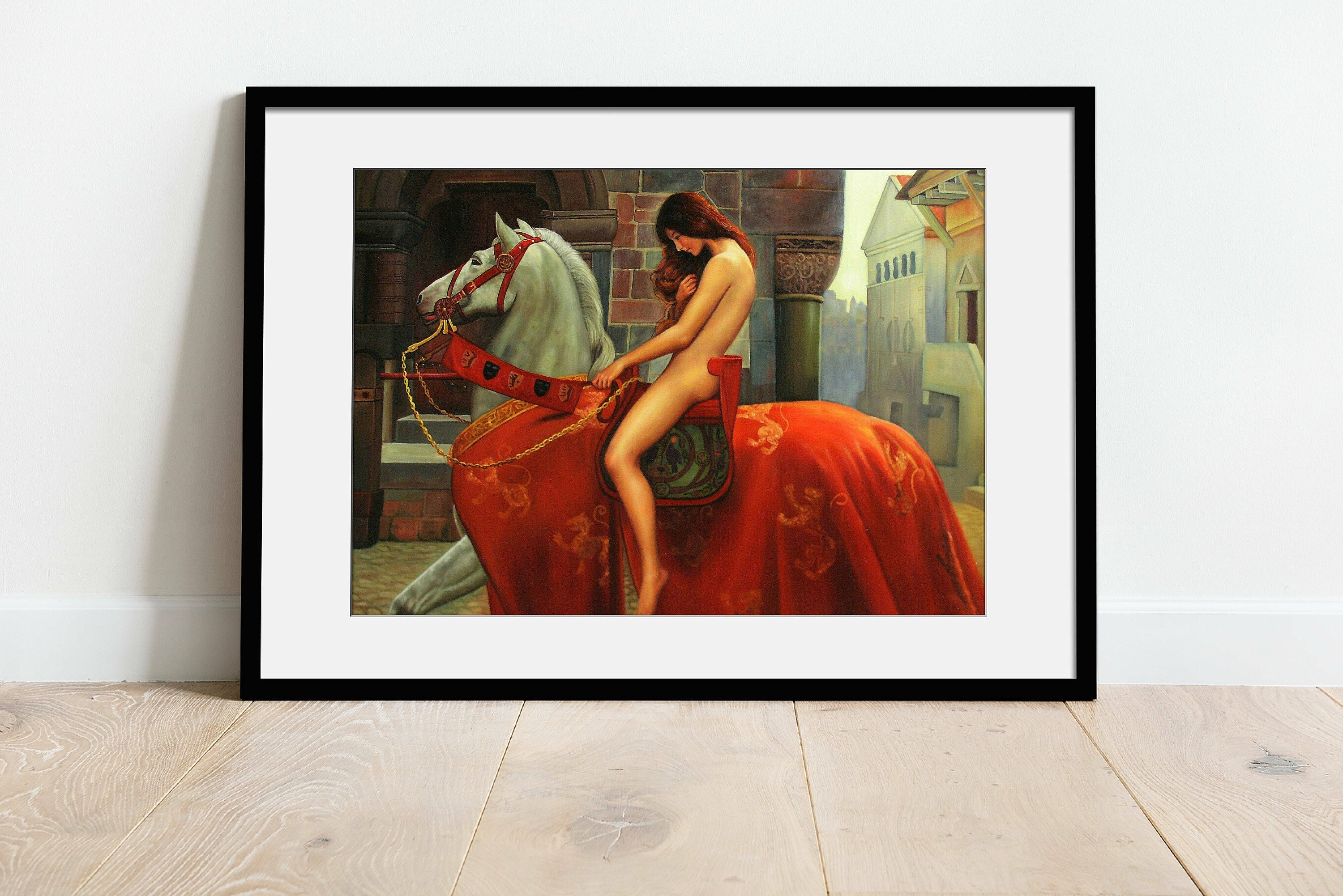 Lady Godiva Poster Etsy