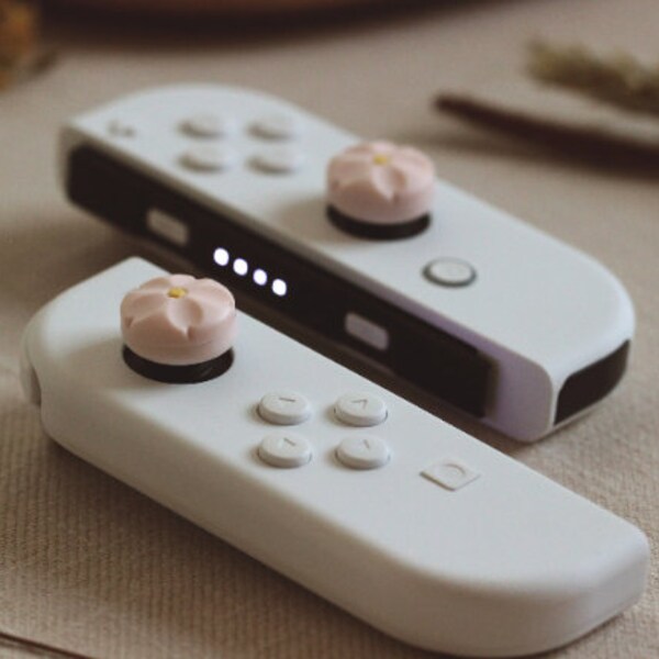 Sakura Pink Thumb Grip Cap for Nintendo Switch/Lite Joy-Con (1 Pair)